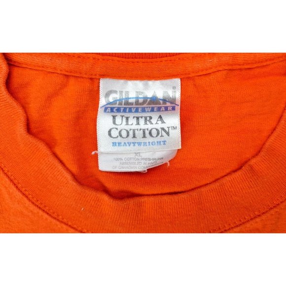 Vintage Reese’s Peanut Butter Cup T-Shirt Men XL Orange Gildan Hershey Snack - Picture 3 of 6